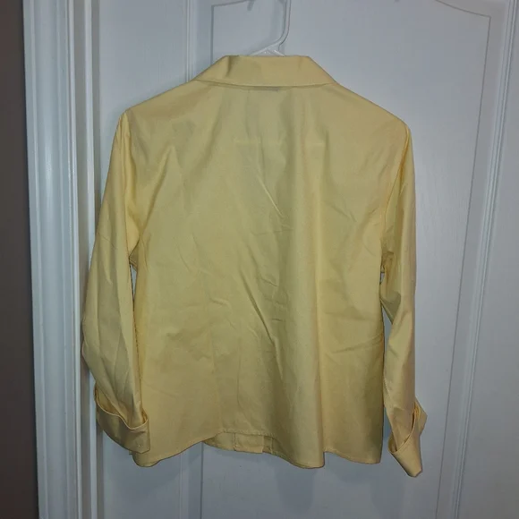 TALBOTS PETITE / yellow size : 14 women's blouse - Picture 3 of 10